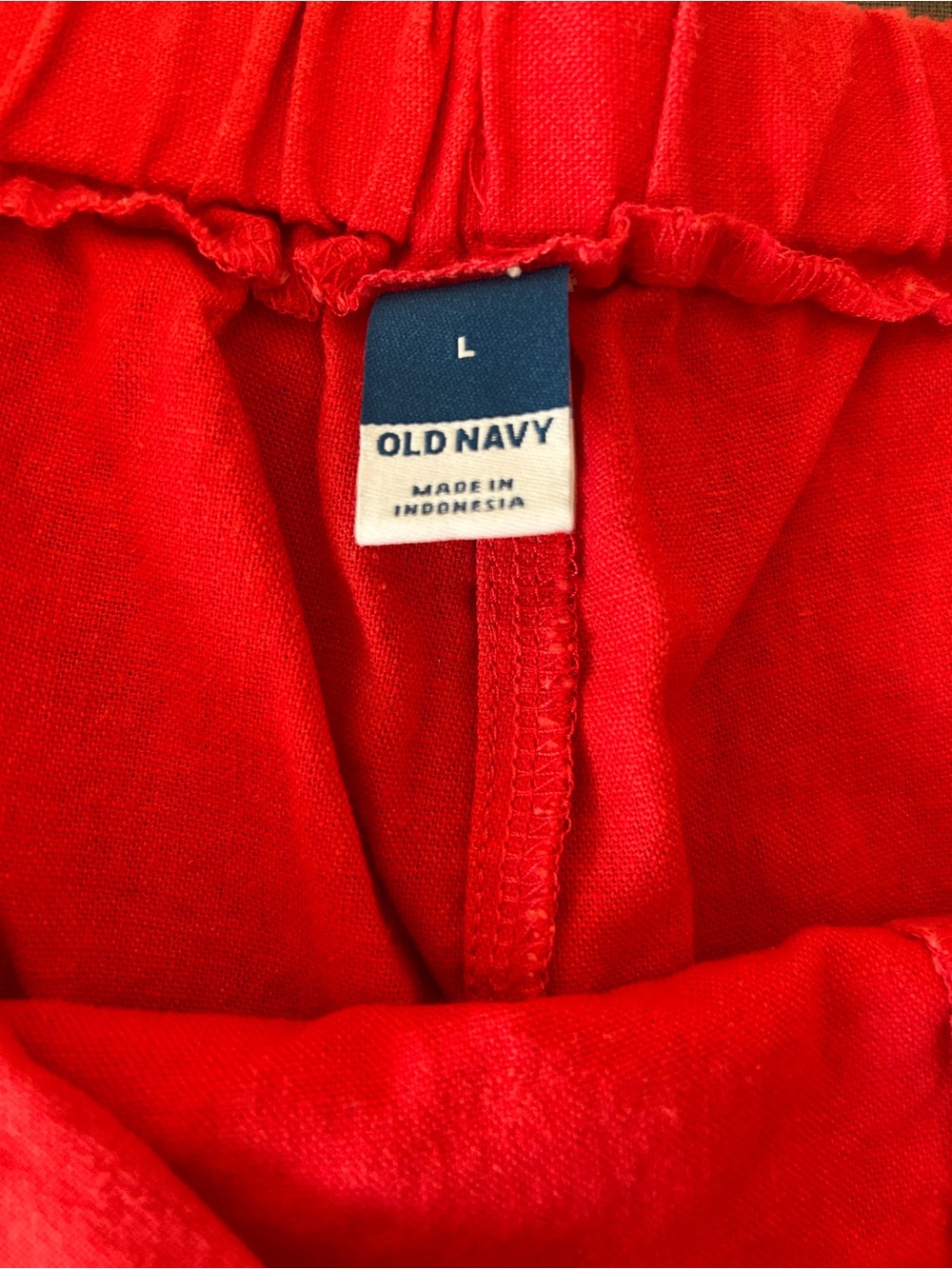 Old Navy Red/Orange Linen Blend Matching Set Tank Top & Skort Women’s Large - Picture 6 of 8